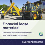 Financial Leaseovereenkomst Materieel