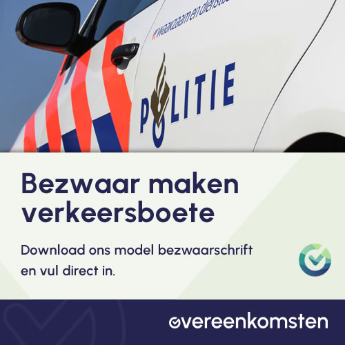 Bezwaarschrift Verkeersboete