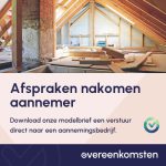 Brief Aannemer Nakoming Overeenkomst