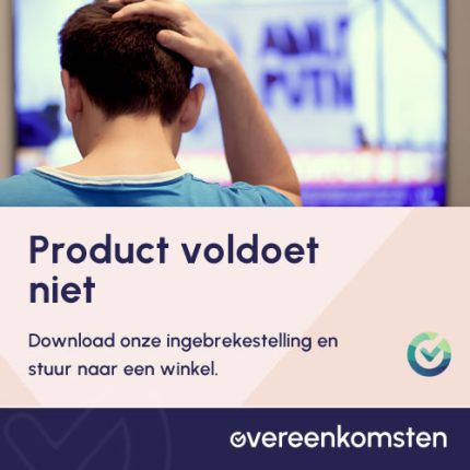 Brief algemene ingebrekestelling bij koop