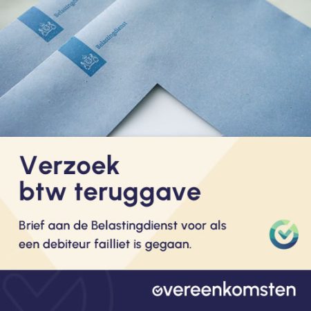 Brief teruggave btw bij faillissement debiteur