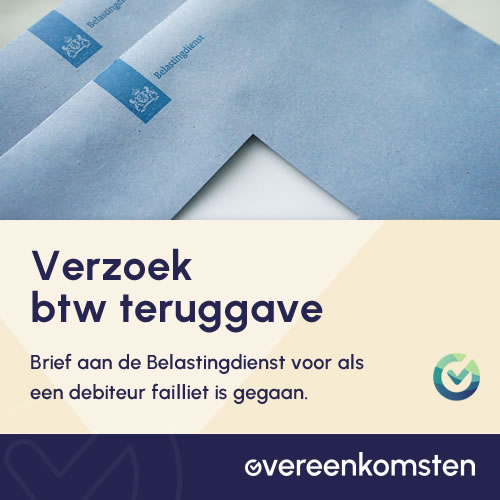 Brief teruggave btw bij faillissement debiteur