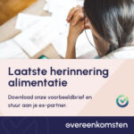 Herinneringsbrief aan Ex-partner Betaling Alimentatie