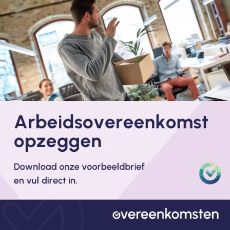 Brief aan werkgever opzeggen arbeidsovereenkomst