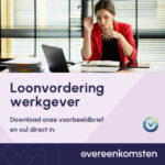 Voorbeeldbrief Loonvordering