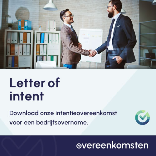 Intentieverklaring Bedrijfsovername