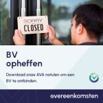 Notulen Ontbinden BV