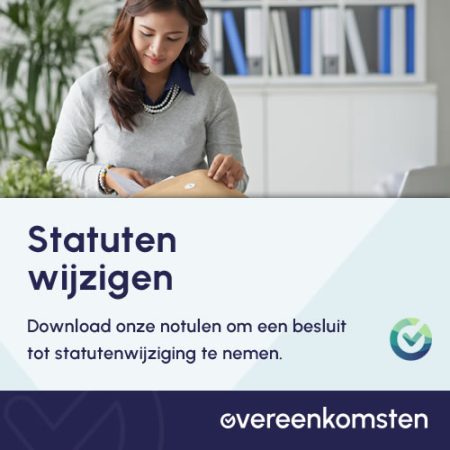 Notulen wijziging statuten bv