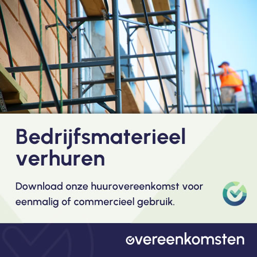 Huurovereenkomst Materieel