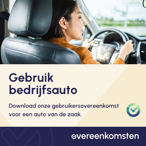 Gebruikersovereenkomst Auto van de Zaak
