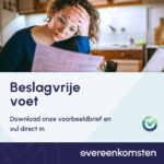 Brief Beslagvrije Voet Aanpassen