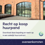 Uitbreiding Huurovereenkomst met Koopoptie