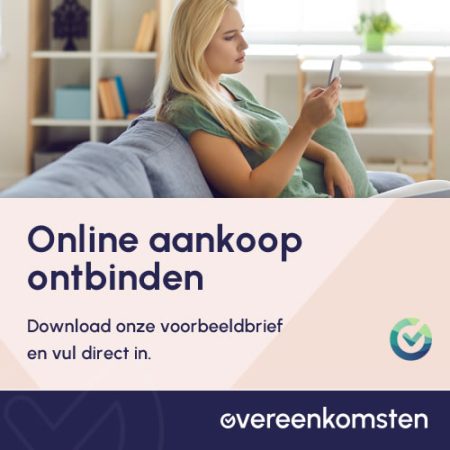Brief aan verkoper ontbinden online aankoop
