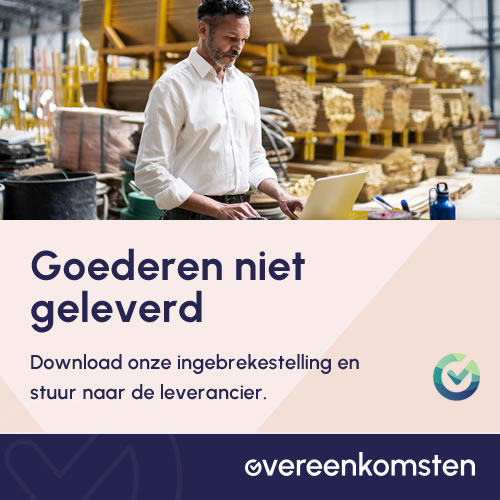 Brief Goederen Niet Geleverd